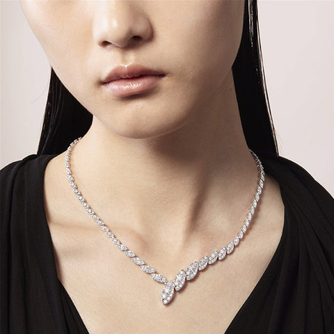 Hearts On Fire Bypass Necklace