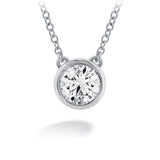 Hearts On Fire Classic Bezel Solitaire Diamond Necklace