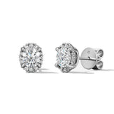 Hearts On Fire Ellipse Diamond Earrings