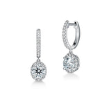 Hearts On Fire Ellipse Diamond Leverback Drop Earrings