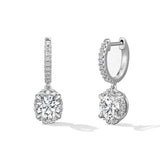 Hearts On Fire Ellipse Diamond Leverback Earrings