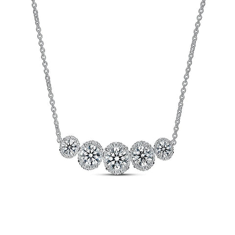 Hearts On Fire Ellipse Diamond Necklace