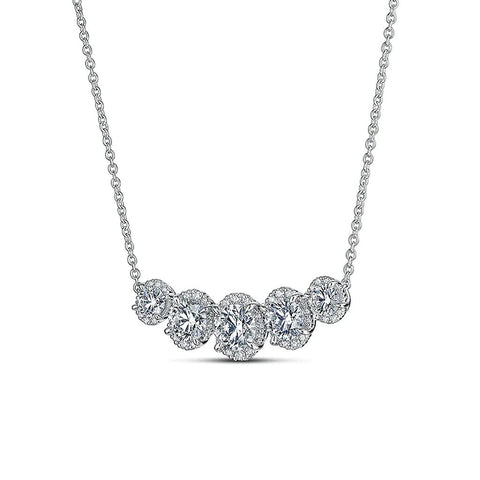Hearts On Fire Ellipse Diamond Necklace