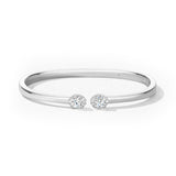 Hearts On Fire Ellipse Diamond Open Bangle