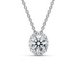 Hearts On Fire Ellipse Diamond Pendant