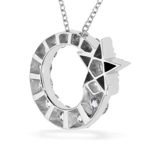 Hearts On Fire Illa Circle Cluster Pendant