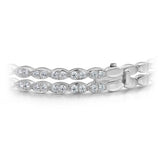 Hearts On Fire Lorelei Floral Diamond Double Twist Bangle