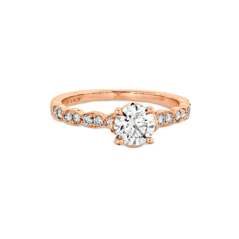 Hearts On Fire Lorelei Floral Solitaire Diamond Engagement Ring