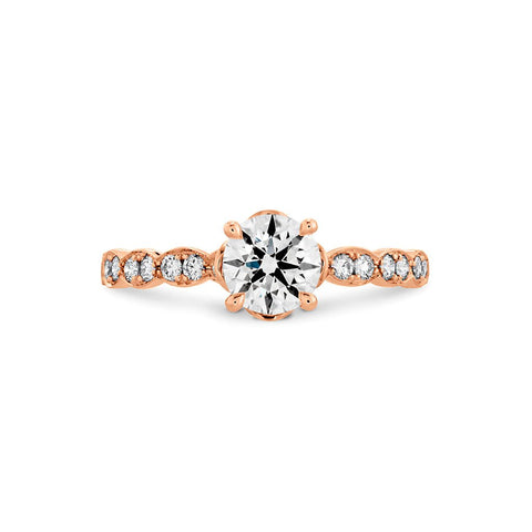 Hearts On Fire Lorelei Floral Solitaire Diamond Engagement Ring