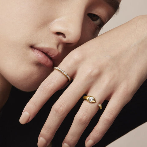 Hearts On Fire LU Open Droplet Ring