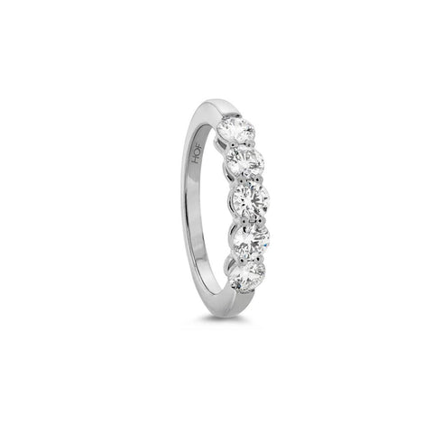 Hearts On Fire Platinum Multiplicity Love 5-Stone Wedding Band