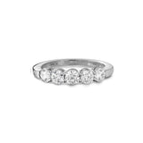 Hearts On Fire Platinum Multiplicity Love 5-Stone Wedding Band