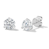 Hearts On Fire Three-Prong Stud Earrings