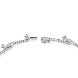 Hearts On Fire Vela Crossover Pavé Necklace
