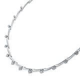 Hearts On Fire Vela Crossover Pavé Necklace