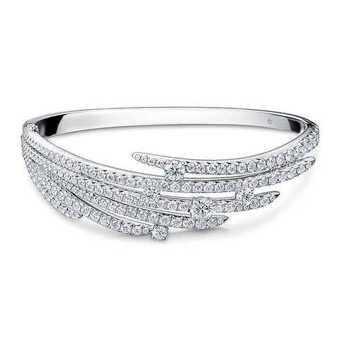 Hearts On Fire Vela French Cut Pavé Bangle