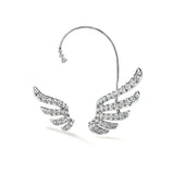 Hearts On Fire Vela French Cut Pavé Diamond Asymmetrical Climber Earrings