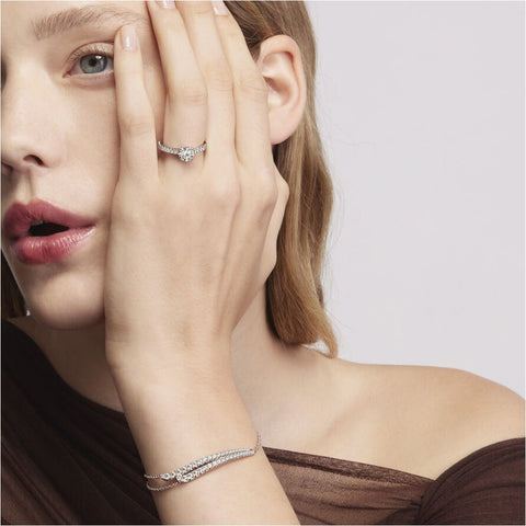 Hearts On Fire Vela French Cut Pavé Diamond Bracelet