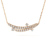 Hearts on Fire Vela French Cut Pavé Floating Diamond Pendant Necklace