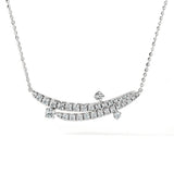 Hearts on Fire Vela French Cut Pavé Floating Diamond Pendant Necklace