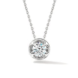 Hearts On Fire Whimsical Circle Single Diamond Pendant Necklace