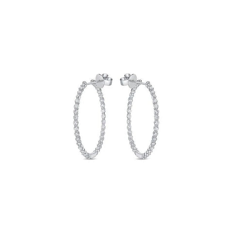 Mémoire Diamond Hoop Earrings