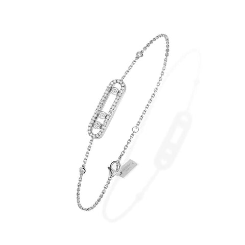 Messika Baby Move Pavé White Gold Diamond Bracelet