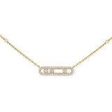 Messika Baby Move Pavé Yellow Gold Diamond Necklace