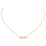 Messika Baby Move Pavé Yellow Gold Diamond Necklace