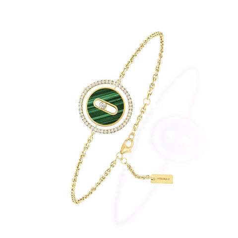 Messika Lucky Move SM Malachite Yellow Gold Diamond Bracelet