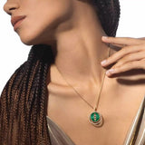 Messika Malachite Lucky Move MM Yellow Gold Diamond Necklace - 10840-YG