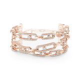 Messika Move Link 3-row Cuff Bracelet
