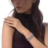 Messika Move Link 3-row Cuff White Gold Diamond Bracelet