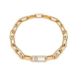 Messika Move Link Yellow Gold Diamond Bracelet