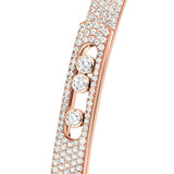 Messika Move Noa SM Full Pavé Bangle Pink Gold Diamond Bracelet