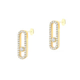 Messika Move Uno Diamond Pavé Earrings