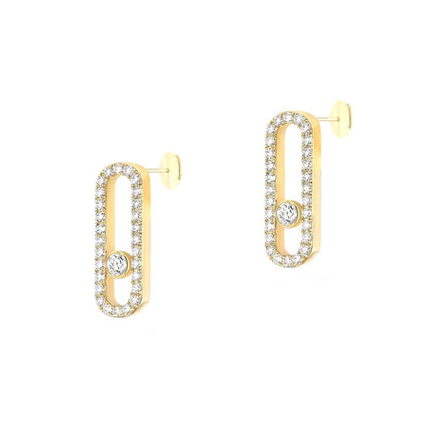 Messika Move Uno Diamond Pavé Earrings