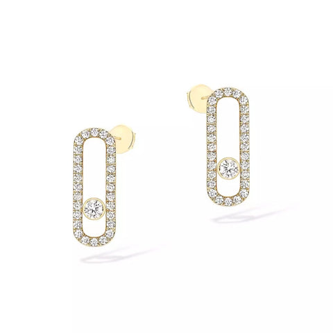 Messika Move Uno Diamond Pavé Earrings