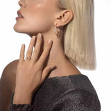 Messika Move Uno Small Hoop Earrings Pink Gold Diamond Earrings