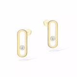 Messika Move Uno Yellow Gold Diamond Earrings