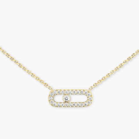 Messika Move Uno Yellow Gold Diamond Necklace - 04708-YG