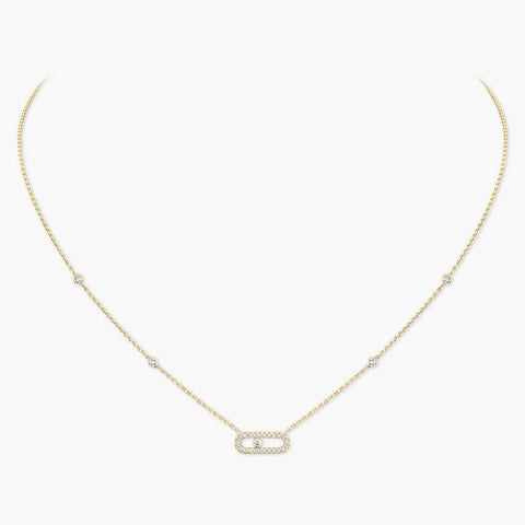 Messika Move Uno Yellow Gold Diamond Necklace - 04708-YG