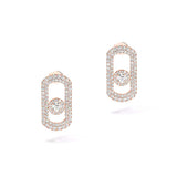 Messika So Move Pavé Pink Gold Diamond Earrings