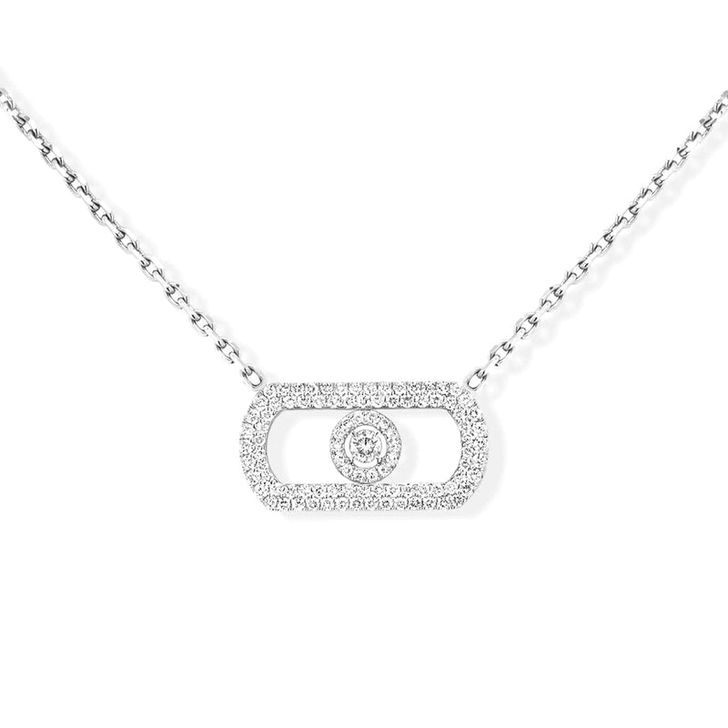 Messika So Move Pavé White Gold Diamond Necklace