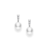 Mikimoto 18K White Gold White South Sea Earrings