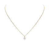 Mikimoto Akoya Cultured Pearl and Diamond Pendant
