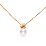 Mikimoto Akoya Cultured Pearl Cherry Blossom Pendant Necklace