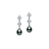 Mikimoto Black South Sea Cultured Pearl Earrings