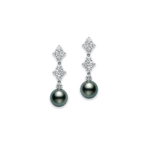 Mikimoto Black South Sea Cultured Pearl Earrings