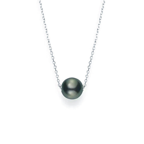 Mikimoto Black South Sea Cultured Single Pearl Pendant